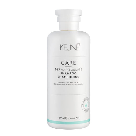 Keune Care Derma Regulate Shampoo, Deep-Cleansing & Scalp Balancing Cleanser for Oily Scalp, 10.1 Fl Oz