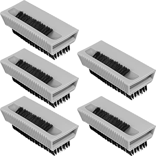 5-Pack Heavy Duty Nail Cleaning Brushes for Hands & Fingernails