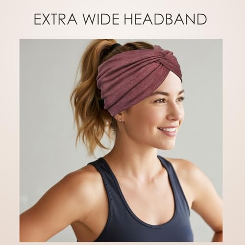 Extra Wide Headbands for Women, 6 Pack - Twisted Knot