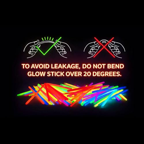 PartySticks 100-Pack 8" Glow Sticks with Connectors