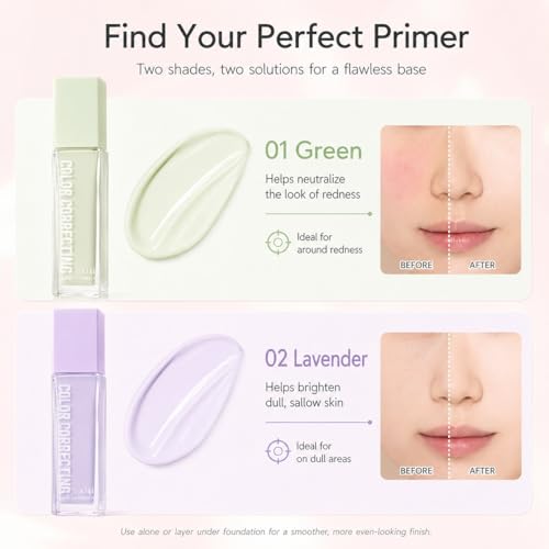 Color Correcting Primer Stick - Green & Purple Concealer Base