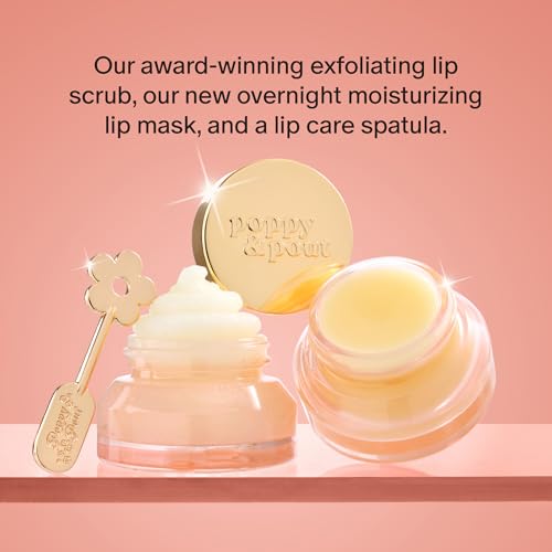 Poppy & Pout Lip Care Trio Set - Sugar Scrub & Overnight Mask