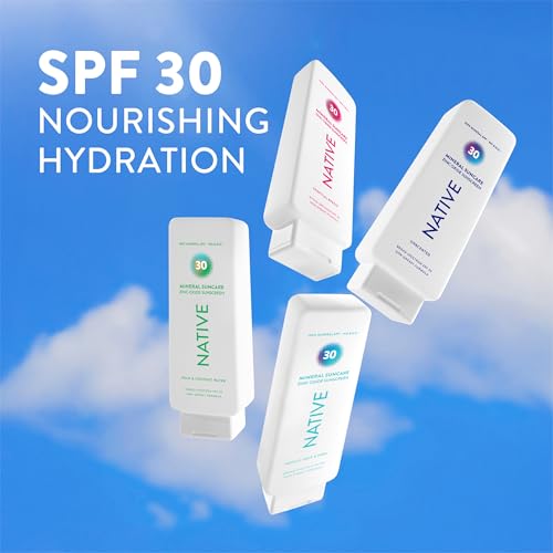 Native Mineral Sunscreen Lotion SPF 30 - No White Cast, 7 oz