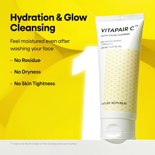 Nature Republic Vitapair C Glow Facial Cleanser & Toner Set