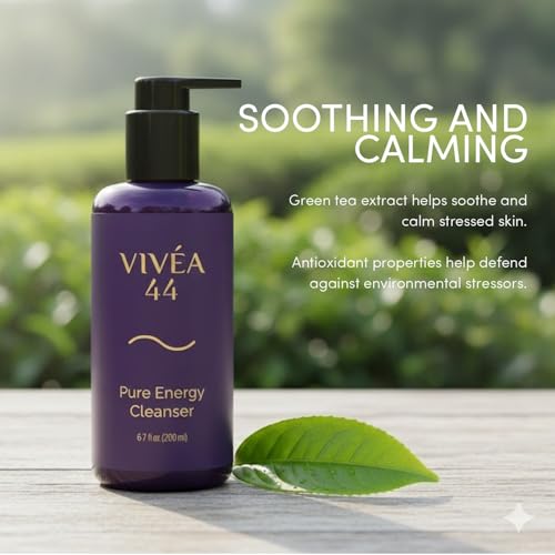 Pure Energy Cleanser ? Gentle Face Wash with Ceramides, Niacinamide & Green Tea Extract ? Hydrating Cream Cleanser for Balanced Skin ? Vegan & Cruelty-Free ? 6.7 fl oz / 200 ml