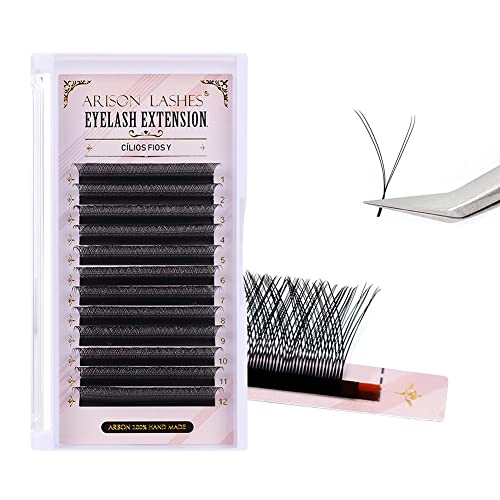 YY Eyelash Extensions C Curl 0.05mm Premade Fans 8-15mm