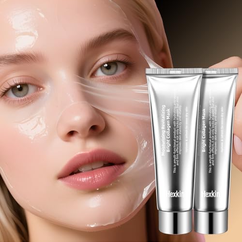 Collagen Peel Off Facial Mask Wrapping Peel Off Face Mask Elasticity Hydration Care, Reduces Sagging Dullness For Glowing Skin Korean Skin Care, 2.82oz.