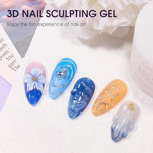 3D Raindrop Gel Nail Polish - Clear Soak Off UV LED 15ml