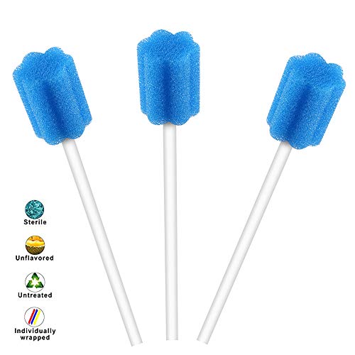 Wellgler's Oral Care Single Use Suction Swab with mouth swabs