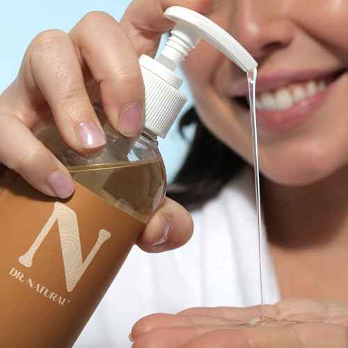 Dr. Natural Castile Liquid Soap - Multi-Use Body Wash, Shampoo and Face Wash - Hydrating Body Soap for Skin, Hair, Pets and Home - Almond - 16 oz