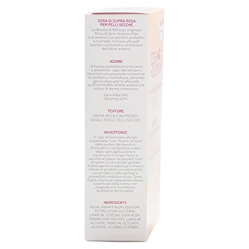 Cera di Cupra "Rosa per Pelli Secche" Cream for Dry Skin, Anti-age Formula - 2.5 Fluid Ounces (75ml) Tubes (Pack of 2) [ Italian Import ]