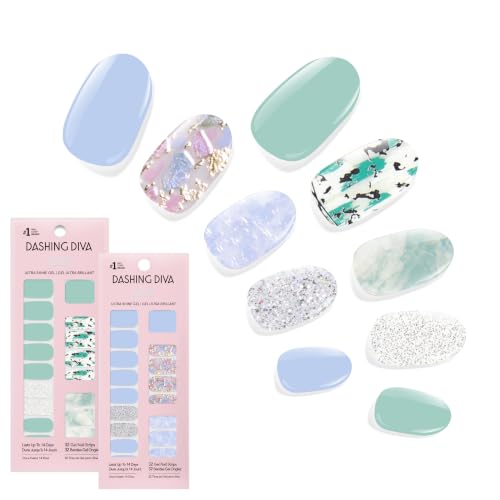 Dashing Diva Gloss Gel Nail Strips Bundle - Quartz Collection (2 Sets)