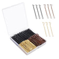 Bobby Pins 360 Pc Bulk Set - Black, Brown & Gold, 2 Inch