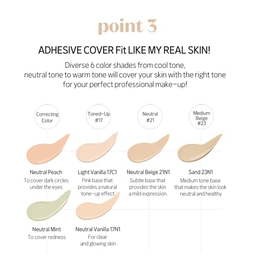 ETUDE Big Cover Skin Fit Concealer PRO - Neutral Vanilla | Long-Lasting Closely Adhesive Cover Like Real Skin | Smooth and Perfect Makeup | Hides Dark Circles, Redness