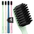 Boka Classic Soft Bristle Manual Toothbrush with Activated Charcoal - Multi Color