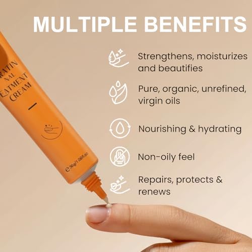 Cuticle Cream with Keratin – Nail Repair & Hydration, 60g (2-Pack)