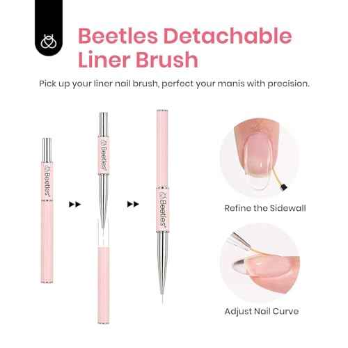 Beetles HEMA Free Builder Nail Gel with No Wipe Top Coat Gel Nail Polish and Base Coat Set for Nails Shine Finish and Long Lasting Upgraded Safe Low-Sensitivity Formula Nail Gifts for Women