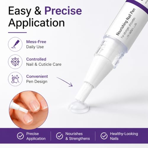 Qlear Beauty Nourishing Nail & Cuticle Oil Pen for Dry Brittle Nails
