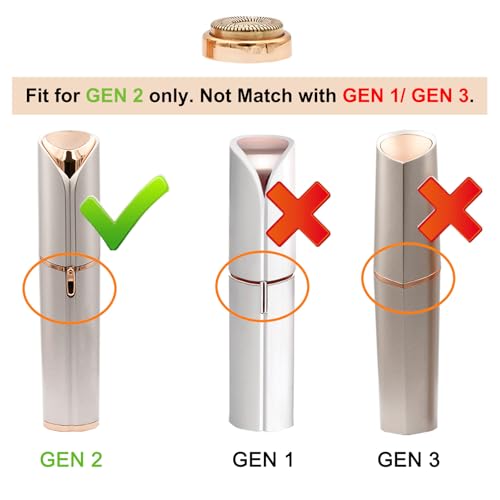 Replacement Heads for Flawless Finishing Touch Facial Hair Remover Device, Replacement Blades For Flawless Facial Hair Removal