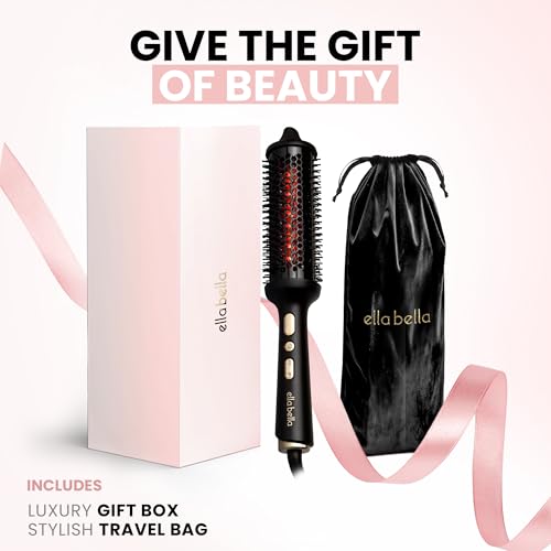 ELLA BELLA Heated Styling Brush with Infrared & Negative Ions