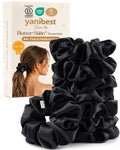 Yanibest Satin Scrunchies 8-Pack - Silk-Feel Ponytail Holders