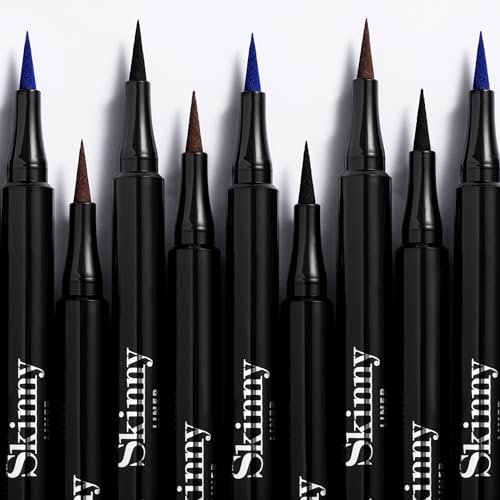 Pupa Milano Skinny Liner - Ultra Slim Eyeliner Pen- Ultra Slim Felt Tip With An Elongated Shape - Extremely Fine And Precise Lines - 001 Extra Black - 0.034 Oz