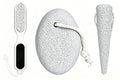 3PCS Pumice Stone Pedicure Tools Set - Oval, Tapered & Brush