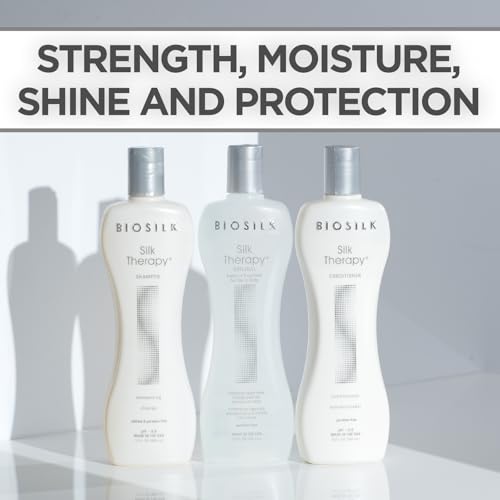 BioSilk 3-Piece Silk Therapy Haircare Set with 12 Fl Oz Bottles - Sulfate-Free