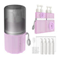 4-in-1 Travel Toiletry Dispenser Set with Suction Cup, TSA Approved