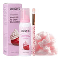 CURACORO 100ml Whipped Lash Shampoo - Deep Cleansing Foam for Sensitive Skin