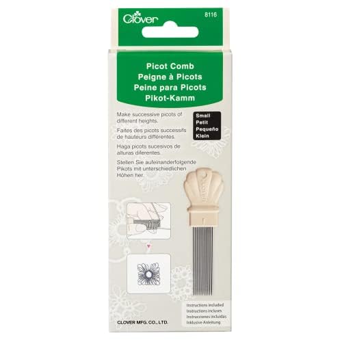 Clover Picot Comb, Taupe