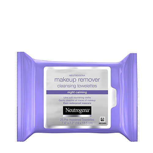 Neutrogena Makeup Remover Cleansing Towelettes Night Calming, 25 Count, 3pk