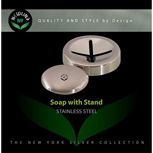 NEWLINE NY Stainless Steel Smell Remover Soap with Stand