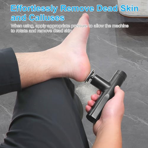 Electric Callus Remover for Feet Rechargeable, Powerful Electric Foot Callus Remover Feet Sander Heel Grinder Pedicure File Foot Care Tools for Dead Dry Cracked Hard Skin, FCR-6