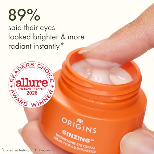 Origins GinZing Eye Cream - Vitamin C & Caffeine Dark Circle Reducer, 0.5 Oz