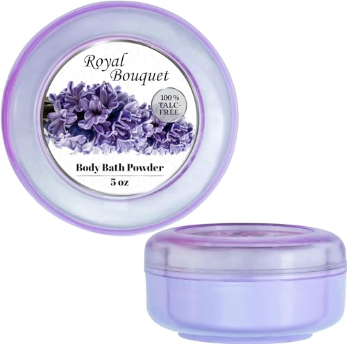 R-NEU Talc-Free Body Powder with Puff, Royal Bouquet 5 oz