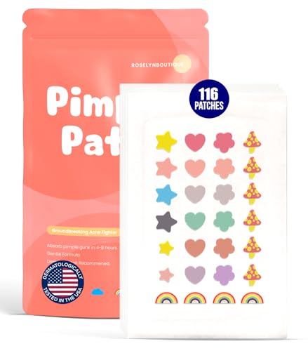 Hydrocolloid Acne Patches with Tea Tree Oil - 116 Count