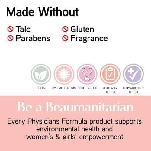 Physicians Formula Mineral Wear Talc-Free Face Powder, Light Coverage Mineral Makeup for Sensitive Skin ? Translucent