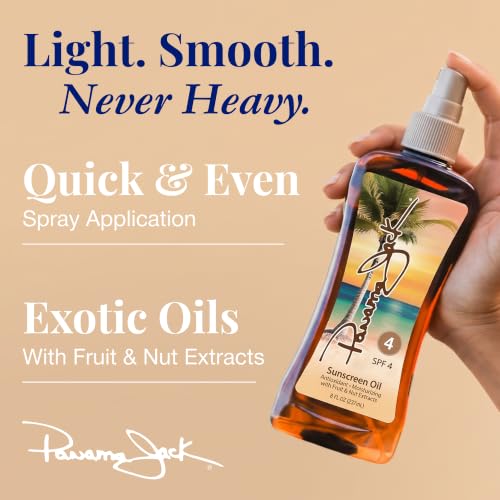 Panama Jack Tanning Oil SPF 4, 8 oz Pump Spray