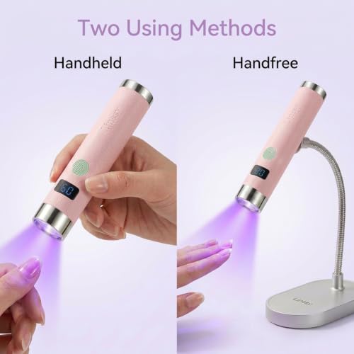 Linssy Mini UV Nail Lamp with Auto Sensor & Gooseneck