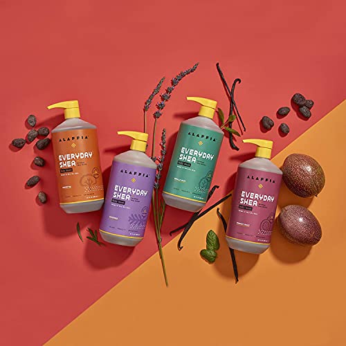 Alaffia EveryDay Shea Shampoo, Unscented, Gentle Cleansing Shampoo for Normal to Dry Hair. Made with Fair Trade Unrefined Shea Butter, No Parabens or Phthalates, 32 fl oz