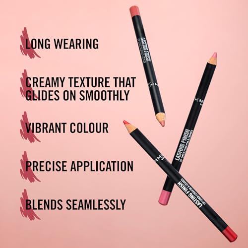 Rimmel Lasting Finish 8HR Lip Liner Pencil - Cappuccino - Pack of 1