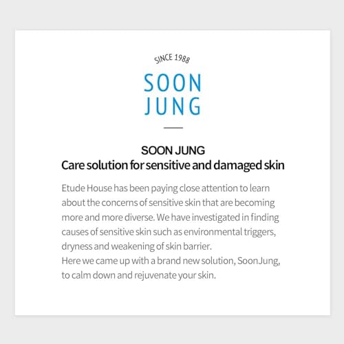 ETUDE SoonJung Hydro Barrier Cream, Face Moisturizer for Sensitive Skin, 92.2% Hydrating Ingredients, Low pH Level 5.5, Dermatologically Tested, Panthenol, Madecassoside, Korean Skin Care (2.54 Fl Oz)