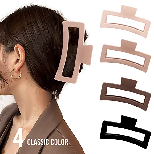 5 Inch Jumbo Claw Clips for Thick Hair, 4 Pack XL