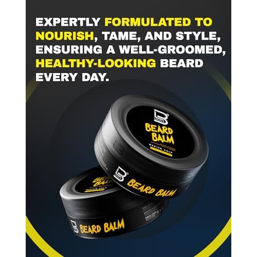 Level 3 Beard Balm - Leave-In Conditioner and Softener for Men - Deep Massage Care