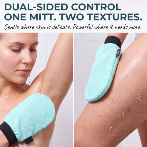 Exfoliating Glove for Body & Face - 1 Pack Korean Loofah & Body Scrubber