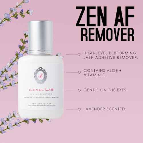 Gel Remover for Professional Eyelash Extensions by iLevel Lab 15ml - Dissolves Powerful Lash Glue - Low Irritation Eyelash Adhesive Remover for Sensitive Skin (Lavender Scented)