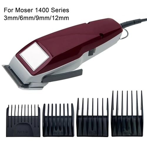 Barber Professional Universal Hair Clipper Limit Comb Replacement Cutting Guide Comb for Moser 1400 Series£¨4Pcs/Set £©