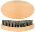 Myselect Wood Curved 360 Wave Brush for Men - Medium Hard Boar Bristle Hair Styling Tool