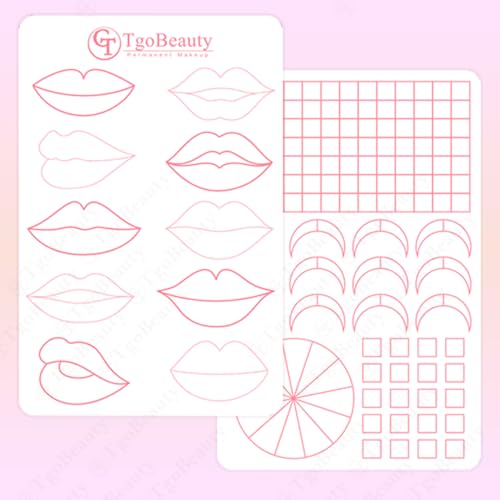 Realistic Silicone Lip Practice Pad – 10 Shapes for PMU Training